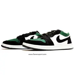 کتونی نایک جردن ساق کوتاه مشکی سبز مخملی Nike Jordan