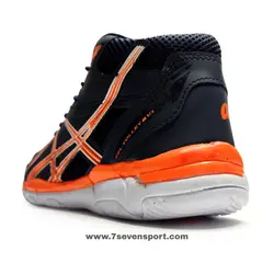 کفش والیبال آسیکس سرمه ای نارنجی