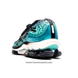 کفش آسیکس سرمه‌ای فیروزه‌ای ویتنامی