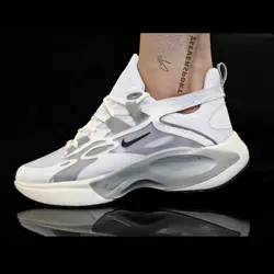 کفش فانتزی نایک سفید طوسی