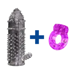 پک کاندوم سیلیکونی مدل GR + حلقه ویبراتور