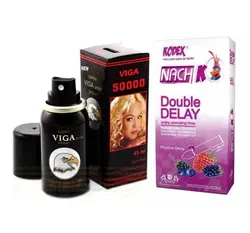پک اسپری تاخیری ویگا و کاندوم دابل دیلی کدکس