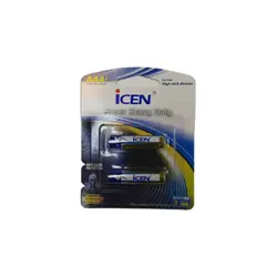 باتری نیم قلمی آی سن مدل Super Heavy Duty AAA2 (کارتی 2 تایی)