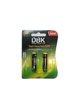 باتری نیم قلمی دی بی کی مدل Super Heavy Duty AAA (کارتی 2 تایی)
