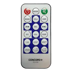 ریموت کنترل پخش خودرو کنکورد RC-206