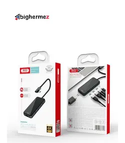 هاب 4 پورت TYPE-C + پورت HDMI ایکس او مدل XO-HUB002