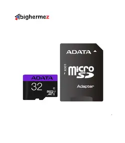 کارت حافظه microSDHC ای دیتا مدل  V10 R80 W25+A DP ظرفیت 32 گیگابایت