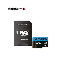 کارت حافظه microSDHC ای دیتا مدل  V10 R100 W25+A DP ظرفیت ۳۲ گیگابایت