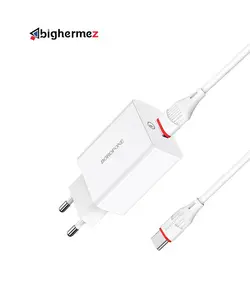 شارژر دیواری همراه با کابل شارژ TYPE-C بروفون مدل BA212A