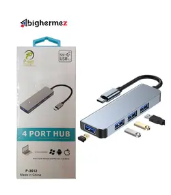 هاب 4پورت USB3 تایپ سی پی نت مدل P-3612