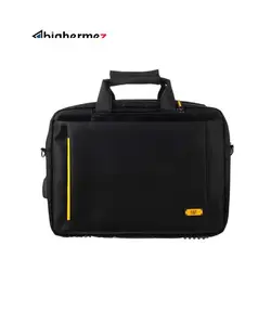 کیف لپ تاپ دستی کاتر پیلار بغل زرد سایز 15.6