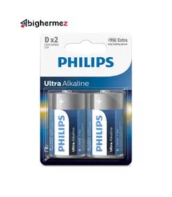 باتری بزرگ 2 عددی سایز D  فیلیپس الترا آلکالاین مدل LR20E2B/97