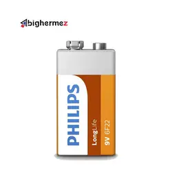 باتری کتابی 9 ولت معمولی فیلیپس مدل 6F22L1F/97
