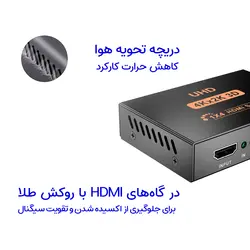 اسپلیتر 1 به 4 HDMI پی نت مدل HD-104