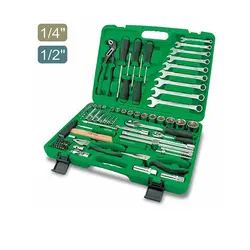 جعبه ابزار سبز 80 پارچه پلاستیکی (سبز) تاپ تول – TOPTUL مدل GCAI8002