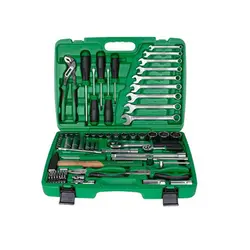 جعبه ابزار سبز 80 پارچه پلاستیکی (سبز) تاپ تول – TOPTUL مدل GCAI8002