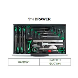 جعبه ابزار تاپ تول  7 کشو 227 پارچه TOPTUL مدل GCAJ0001