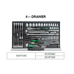 جعبه ابزار تاپ تول  7 کشو 227 پارچه TOPTUL مدل GCAJ0001