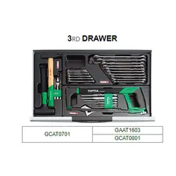جعبه ابزار تاپ تول  7 کشو 227 پارچه TOPTUL مدل GCAJ0001