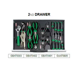 جعبه ابزار تاپ تول  7 کشو 227 پارچه TOPTUL مدل GCAJ0001
