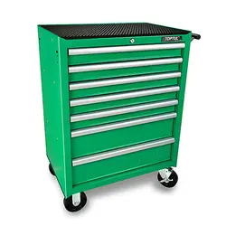 جعبه ابزار تاپ تول 7 کشویی بدون ابزار سبز کد TCAA0701