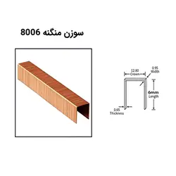 سوزن منگنه مبلی بست آلفا 6/80 سایز 6 میلی متر مدل 8006