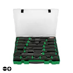 مجموعه 14 عددی پیچ گوشتی چهار سو و دوسو تاپ تول TOPTUL کد GZC1401