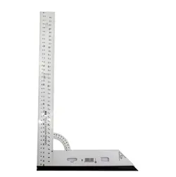 گونیا نقاله دار (شابلون دار) فلزی KW با خط کش 50 سانت مدل N/50