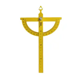 زاویه سنج دستی فلزی KW با خط کش 15 سانت مدل G/15