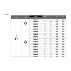 بکس تکی درایو ¾ اینچ سایز 21 میلی متر 12 پر تاپتول TOPTUL کد BAEB2421