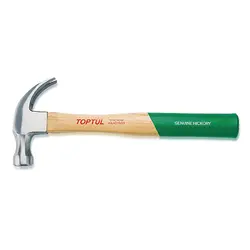 چکش دو شاخ دسته چوبی 450 گرم تاپ تول  TOPTULکد HAAD1633