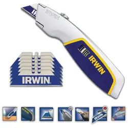 کاتر تیغ ذوزنقه اروین IRWIN مدل 10504236 با 6 تیغ یدک