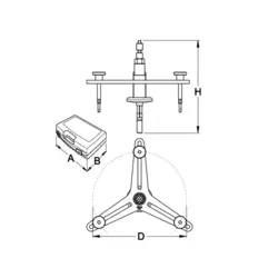 کیت ابزار باز و بست دیسک و صفحه کلاچ خودرو بی ام و بنز آئودی 34 پارچه یونیور UNIOR مدل 2211