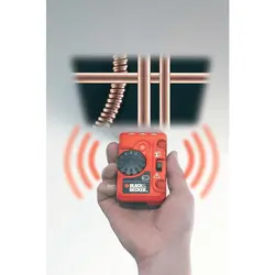 آشکارساز لوله وسیم برق قبل ازسوراخ کاری دیوار بلک اند دکر BLACK+DECKER مدل BDS200-XJ