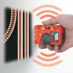 آشکارساز لوله وسیم برق قبل ازسوراخ کاری دیوار بلک اند دکر BLACK+DECKER مدل BDS200-XJ