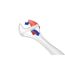 آچار فرانسه 10 اینچ یونیور UNIOR مدل 250/1 کد 601017