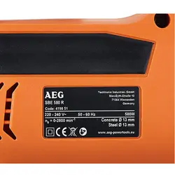 دریل چکشی 580 وات آ ا گ  AEG مدل SBE580R