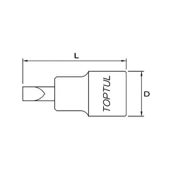 بکس 1/2 پیچ گوشتی 2سو 14*2.5 تاپ تول TOPTUL کد BCCA1614