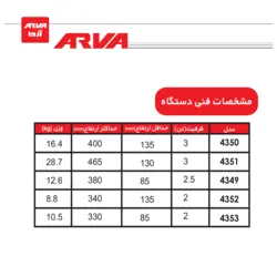 جک سوسماری هیدرولیک دسته گردان 2 تن آروا مدل 4352