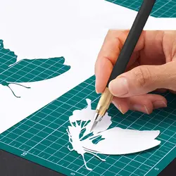 کاتر قلمی اُلفا (OLFA) ژاپن - مدل AK-5/5B/BLK به همراه 5 تیغ یدک 30 درجه