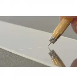 کاتر قلمی اُلفا (OLFA) ژاپن - مدل AK-5/5B/BLK به همراه 5 تیغ یدک 30 درجه