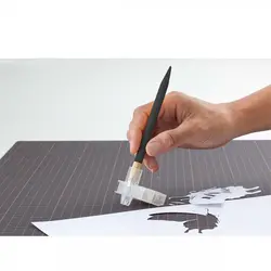 کاتر قلمی اُلفا (OLFA) ژاپن - مدل AK-5/5B/BLK به همراه 5 تیغ یدک 30 درجه