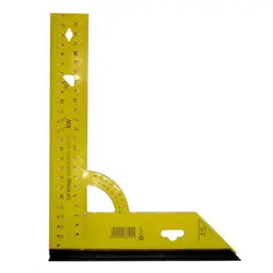گونیا نقاله دار (شابلون دار) فلزی KW با خط کش 20 سانت مدل N/20