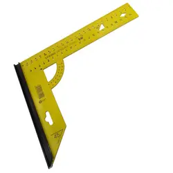 گونیا نقاله دار (شابلون دار) فلزی KW با خط کش 20 سانت مدل N/20