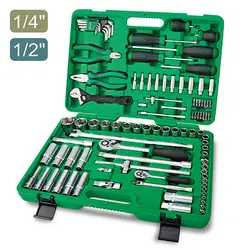 جعبه ابزار 97 پارچه پلاستیکی (سبز) تاپ تول – TOPTUL مدل GCAI9701