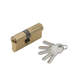 مغزی قفل 9سانت مساوی دوطرف؛کلید کامپیوتری طلایی ساروSARO  مدل  C1/4545/PN