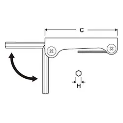 مجموعه آچار آلن 7 عددی EIGHT شش گوش ایت ژاین چاقویی مدل 8-009