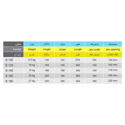 گیره رومیزی مهر مدل B160