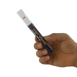 متال مارکر ماژیک رنگ سفید هاردکس کد PM-01 بسته 12 تایی