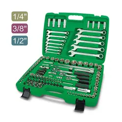 مجموعه ابزار 130 پارچه 1/2و1/4و3/8 تاپ تول TOPTUL کد GCAI130B